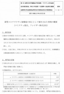 新型コロナワクチン接種後の死亡として報告された事例の概要　2021.06.23_0001